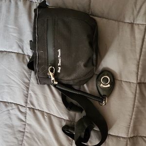 Dog treats pouch with Clicker